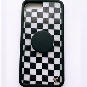 Checkered Wildflower Phone Case iPhone 7/8 plus